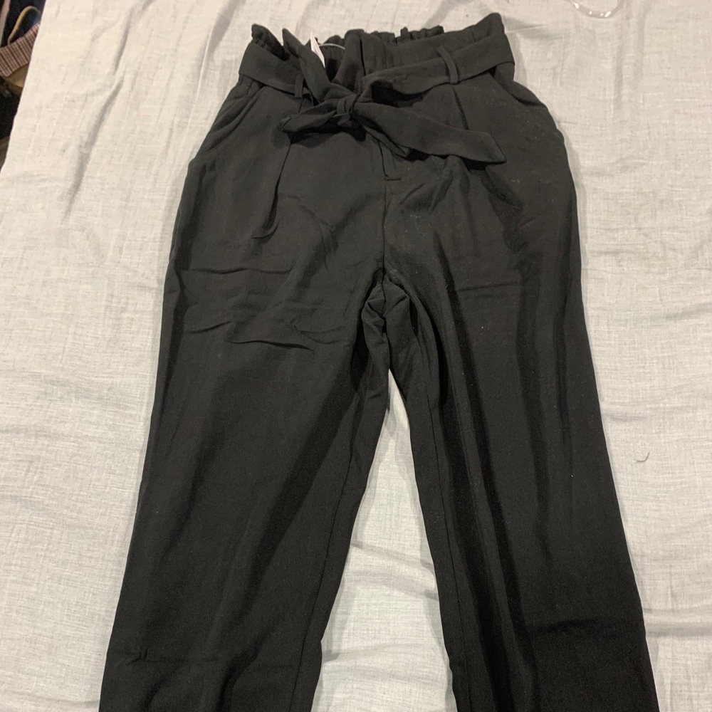 WINDSOR Black silk trousers